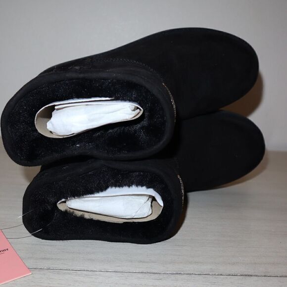 Juicy Couture B3262SW Women's Sz 10 Black Micro Suede JC-Kave Winter Ankle Boots - Picture 8 of 16